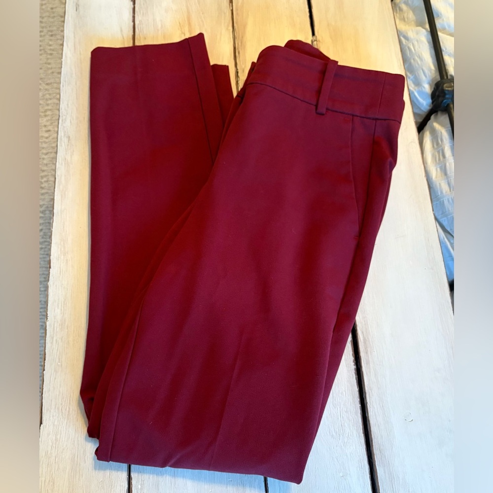 J. Crew Women's Burgundy Pants